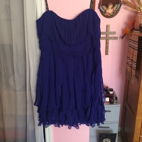 City Chic Dresses & Skirts - City Chic Cobalt Blue Ruffle Cassie Dress NWT
